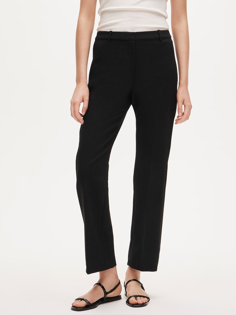 J.Crew Kaya Four-Season Stretch Kick Flare Pants Black 4 Petite NWT